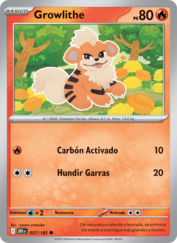Rivales Predestinados の 027 番、Growlithe