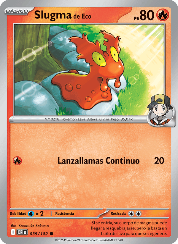 Slugma de Eco, carte 035 de Rivales Predestinados