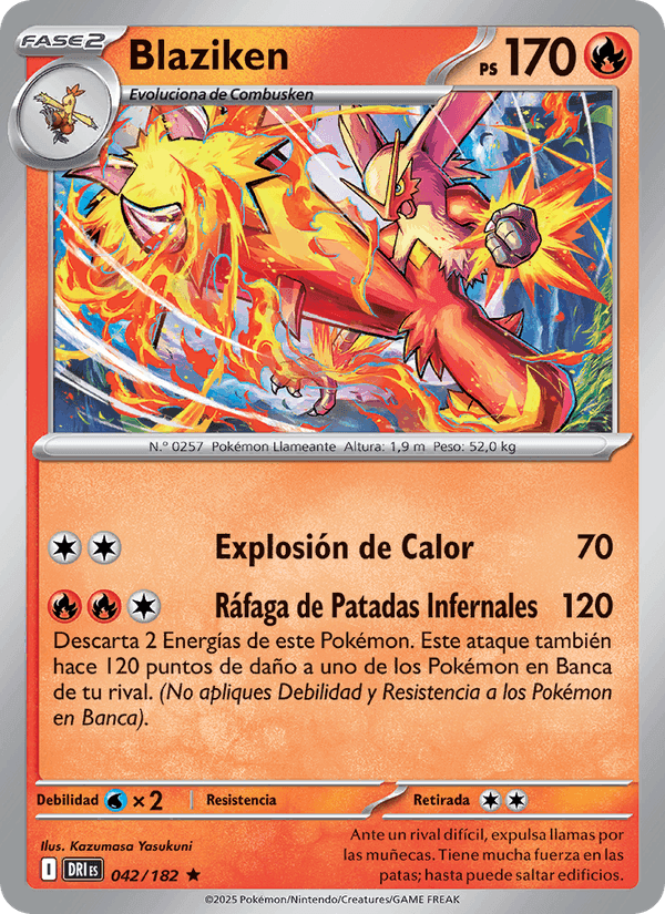 Blaziken, carta 042 di Rivales Predestinados