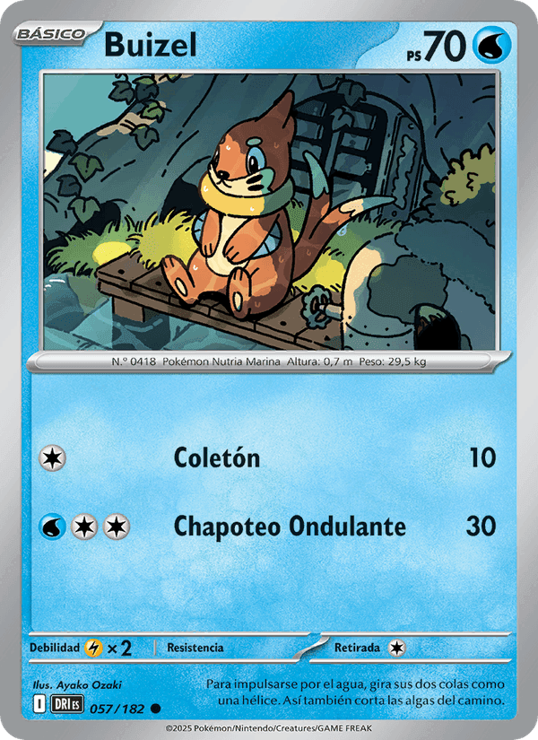 Buizel, card 057 from Rivales Predestinados
