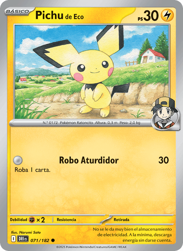 Pichu de Eco, card 071 from Rivales Predestinados