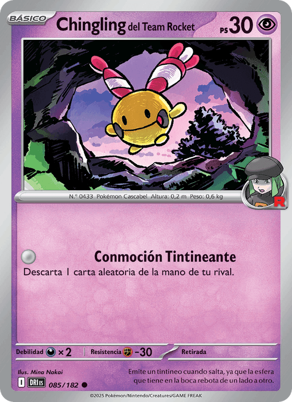 Chingling del Team Rocket, carta 085 de Rivales Predestinados