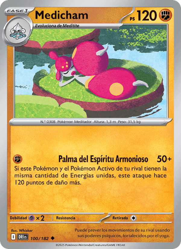 Medicham, card 100 from Rivales Predestinados