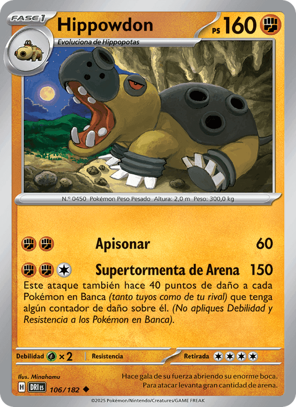 Hippowdon, carta 106 de Rivales Predestinados