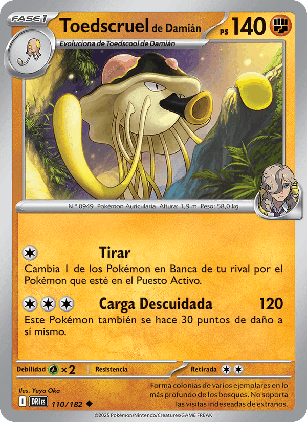 Toedscruel de Damián, card 110 from Rivales Predestinados