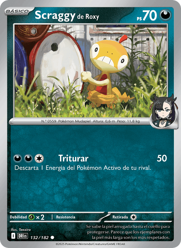 Scraggy de Roxy, carta 132 de Rivales Predestinados