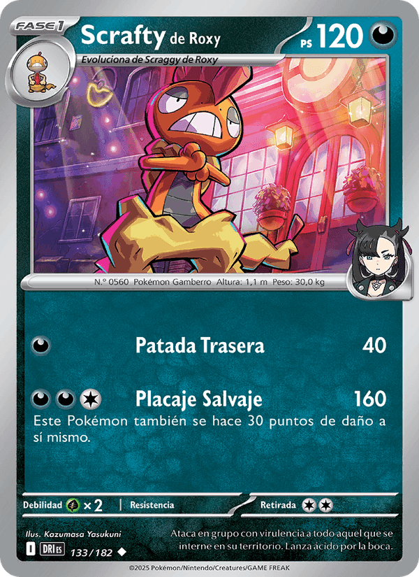 Scrafty de Roxy, carta 133 de Rivales Predestinados