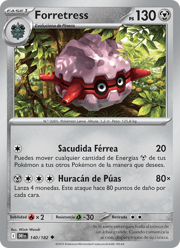 Forretress, carte 140 de Rivales Predestinados