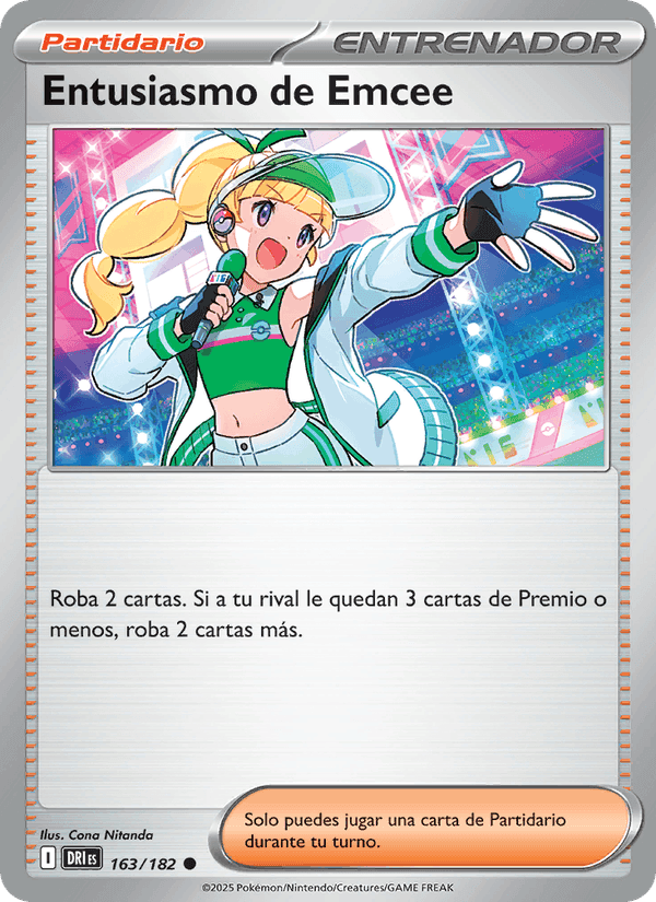 Entusiasmo de Emcee, carte 163 de Rivales Predestinados