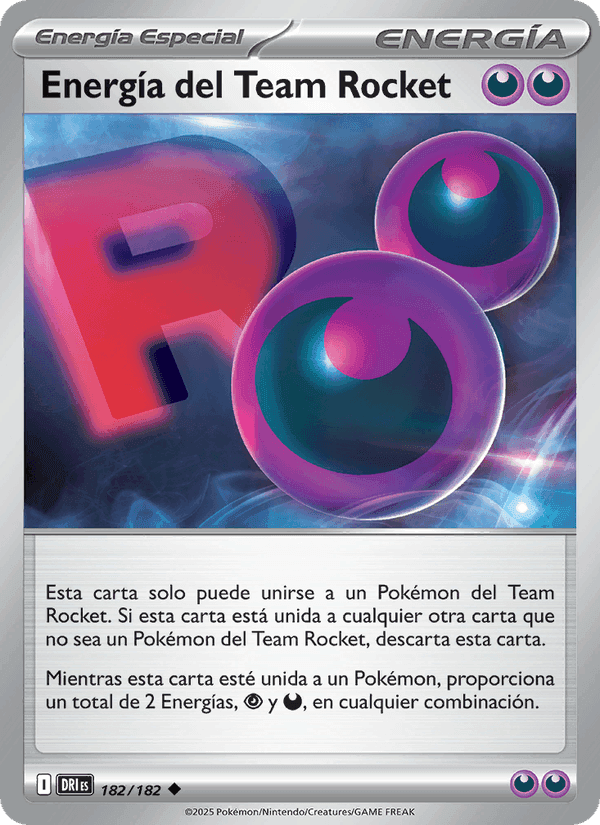 Energía del Team Rocket, carta 182 de Rivales Predestinados