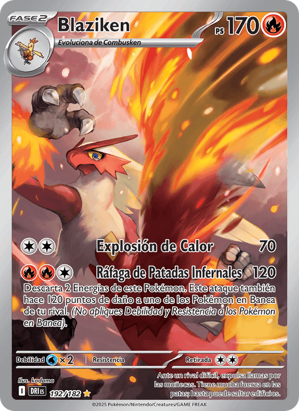 Blaziken, carta 192 di Rivales Predestinados