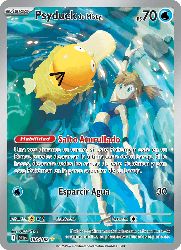 Psyduck de Misty, carte 193 de Rivales Predestinados