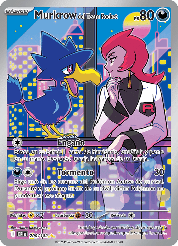 Rivales Predestinados の 200 番、Murkrow del Team Rocket