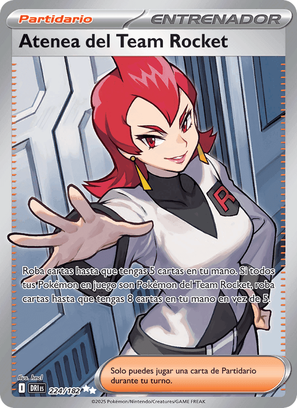 Atenea del Team Rocket, carta 224 de Rivales Predestinados