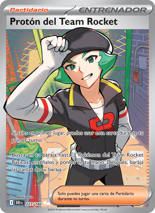 Protón del Team Rocket, carta 227 de Rivales Predestinados