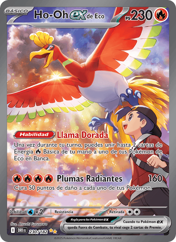 Ho-Oh ex de Eco, card 230 from Rivales Predestinados