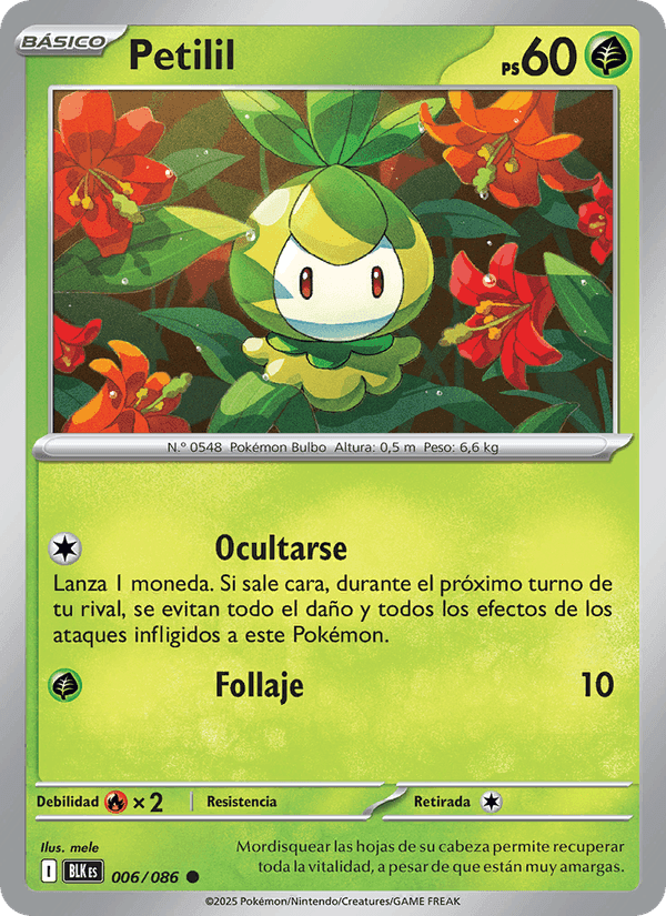 Petilil, carta 006 de Fulgor Negro