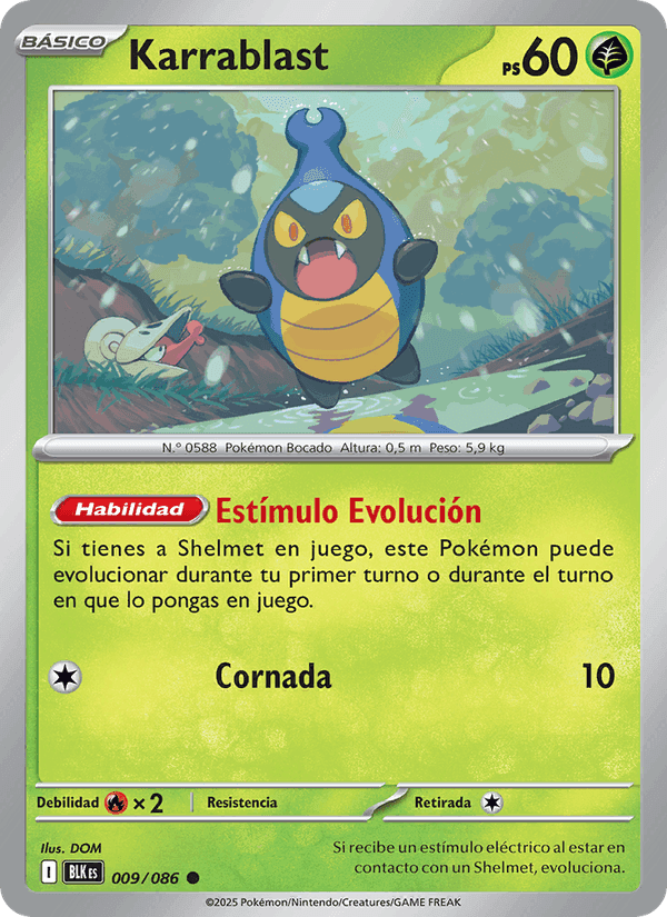 Karrablast, carta 009 de Fulgor Negro