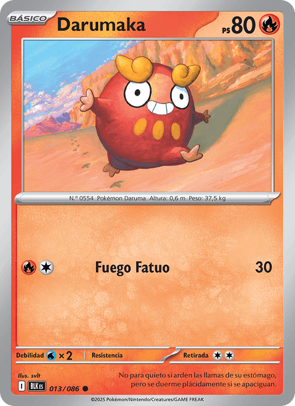 Darumaka, carta 013 de Fulgor Negro