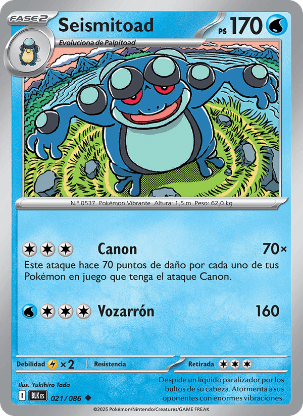 Seismitoad, carta 021 di Fulgor Negro