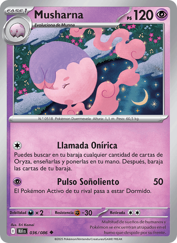 Musharna, carta 036 de Fulgor Negro