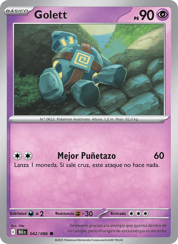 Golett, carta 042 de Fulgor Negro