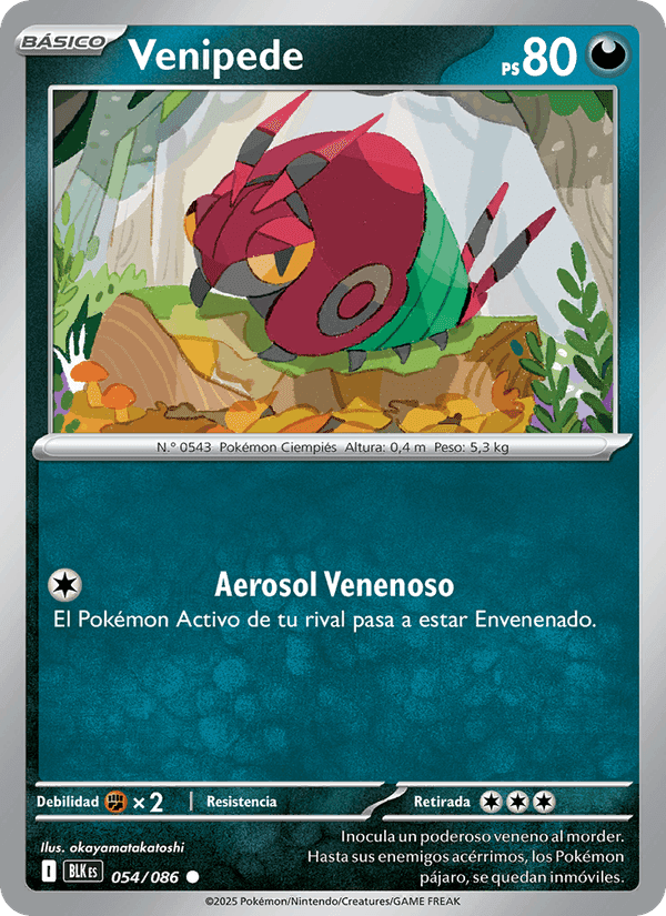 Venipede, carta 054 de Fulgor Negro