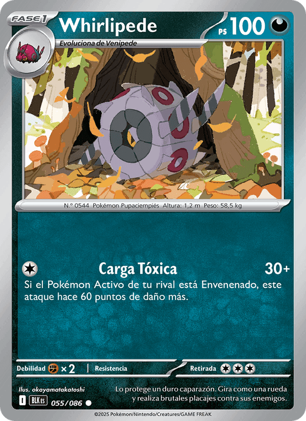 Whirlipede, carta 055 de Fulgor Negro