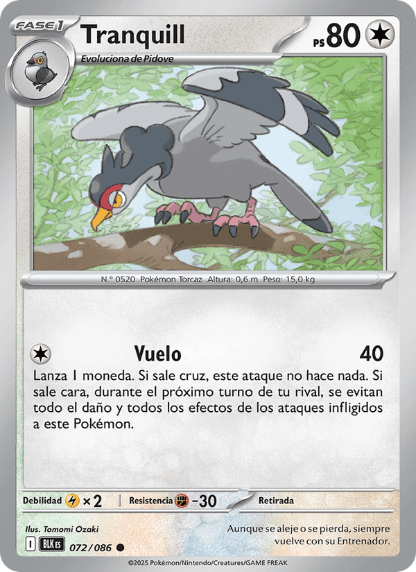 Tranquill, carte 072 de Fulgor Negro