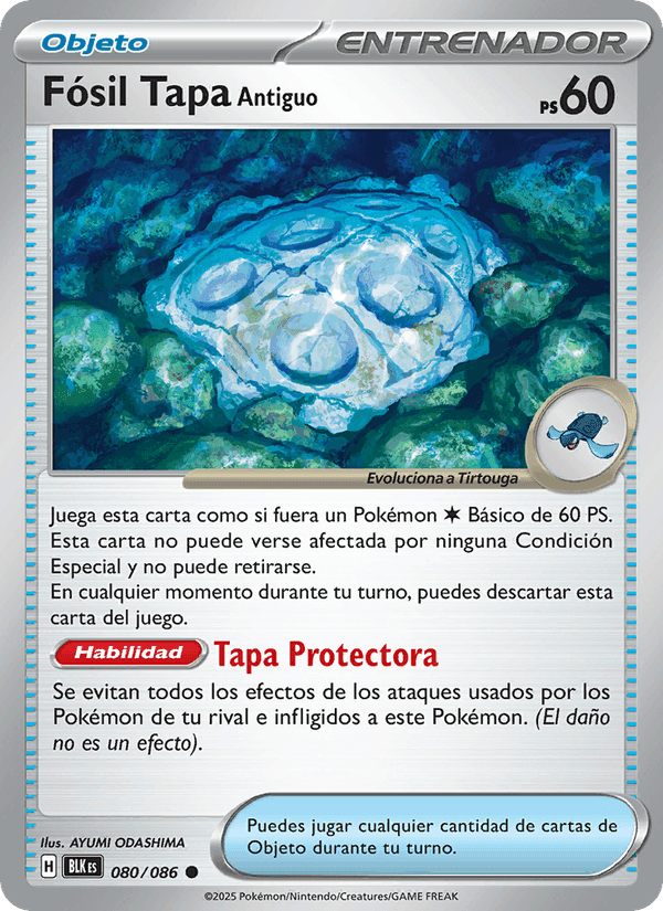Fósil Tapa Antiguo, carta 080 de Fulgor Negro