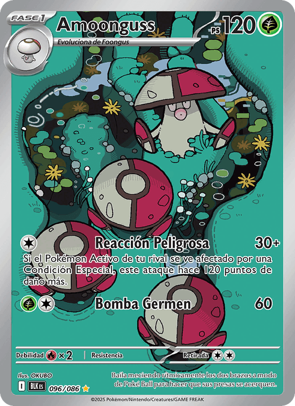 Amoonguss, carte 096 de Fulgor Negro