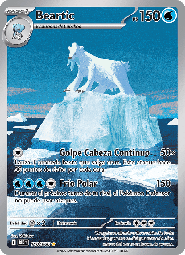 Beartic, carta 110 de Fulgor Negro