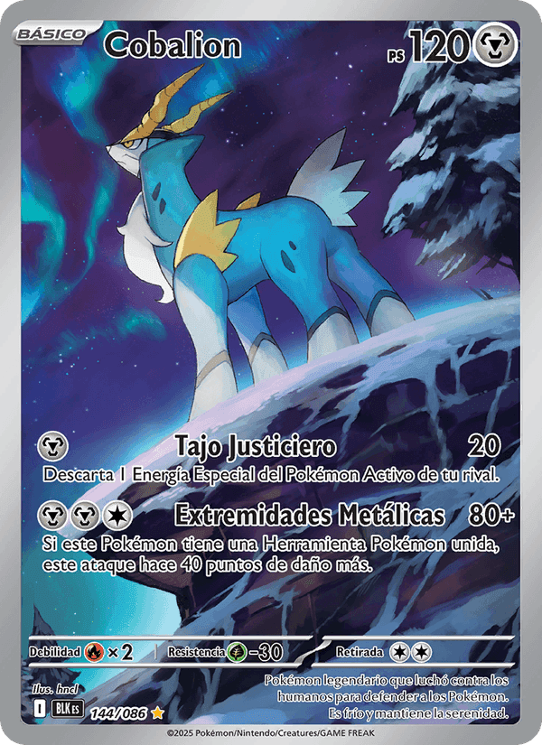 Cobalion, carte 144 de Fulgor Negro