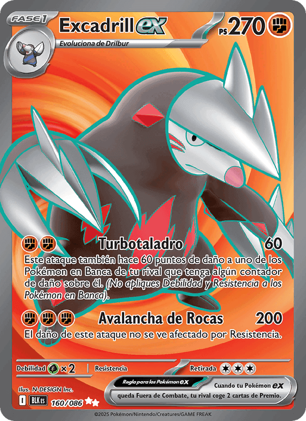 Excadrill ex, carta 160 de Fulgor Negro