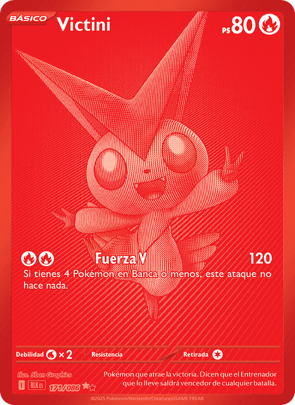 Victini, card 171 from Fulgor Negro