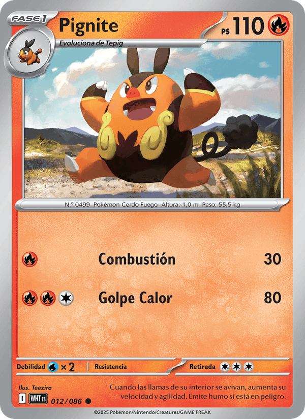 Pignite, carta 012 di Llama Blanca