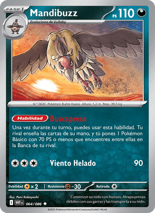 Mandibuzz, carta 064 de Llama Blanca