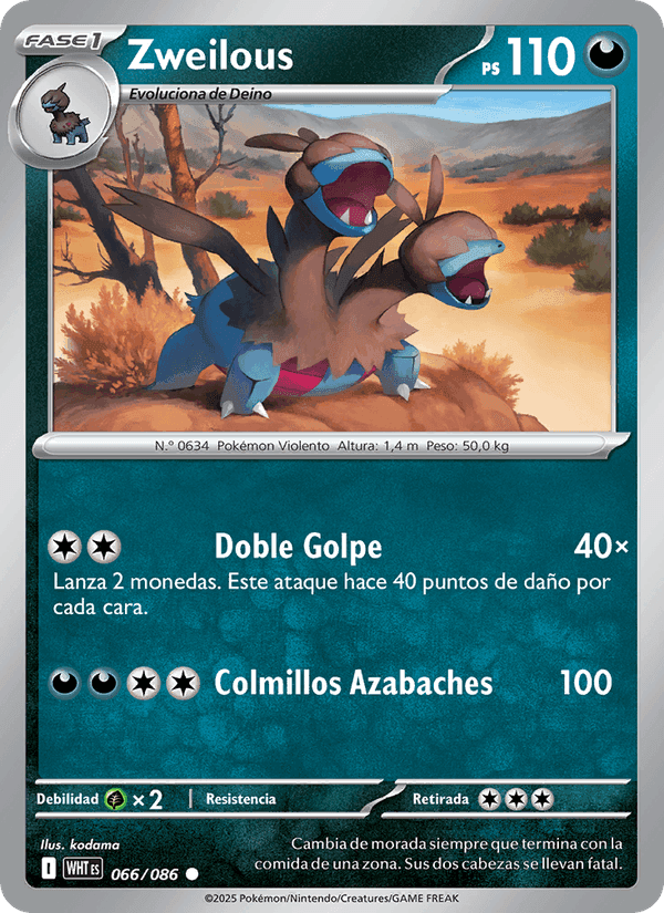 Zweilous, carta 066 de Llama Blanca
