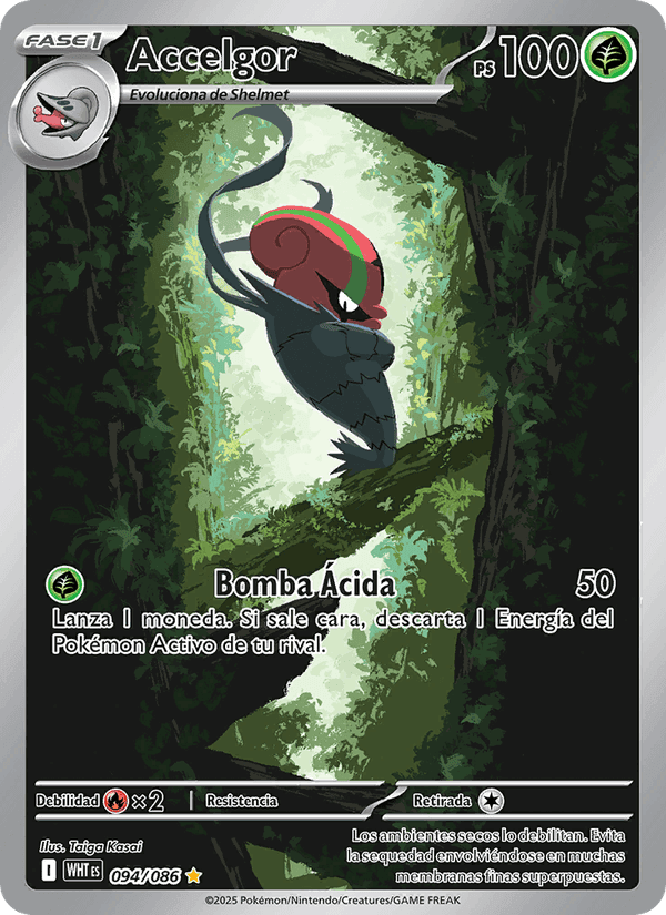 Accelgor, carte 094 de Llama Blanca