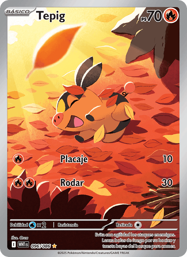 Tepig, carta 096 di Llama Blanca