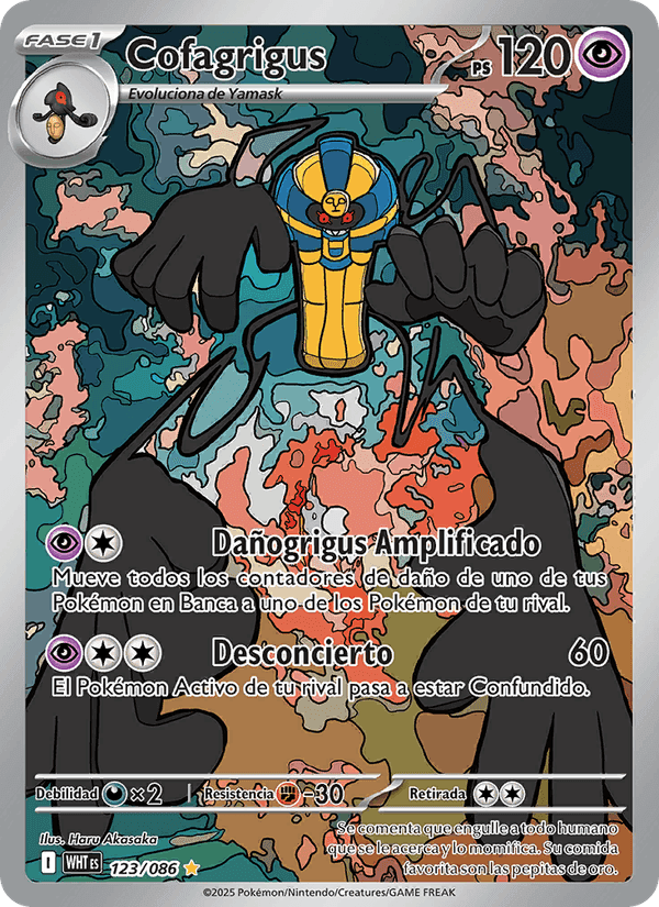 Cofagrigus, carta 123 de Llama Blanca
