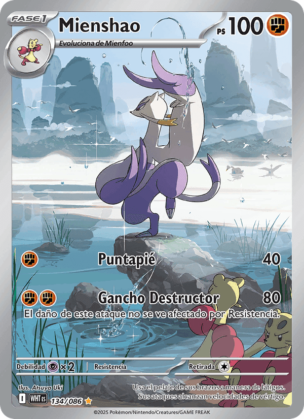 Mienshao, carte 134 de Llama Blanca