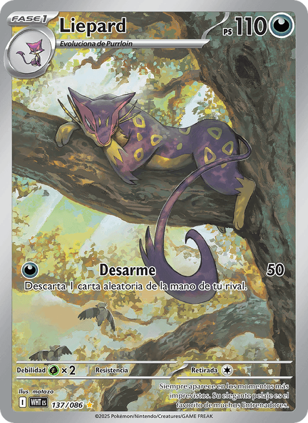 Liepard, carta 137 de Llama Blanca