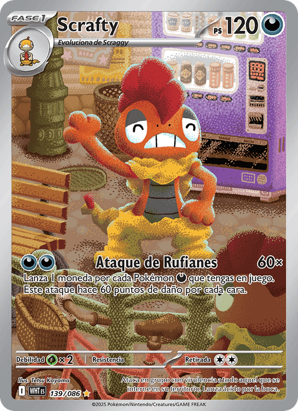 Scrafty, carta 139 di Llama Blanca