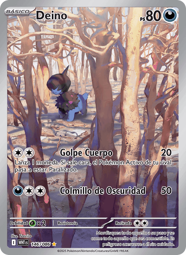 Deino, carte 146 de Llama Blanca