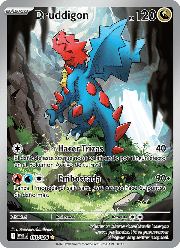 Druddigon, carte 151 de Llama Blanca