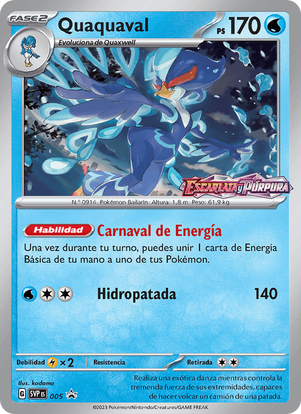 Quaquaval, carta 005 de SVP Black Star Promos