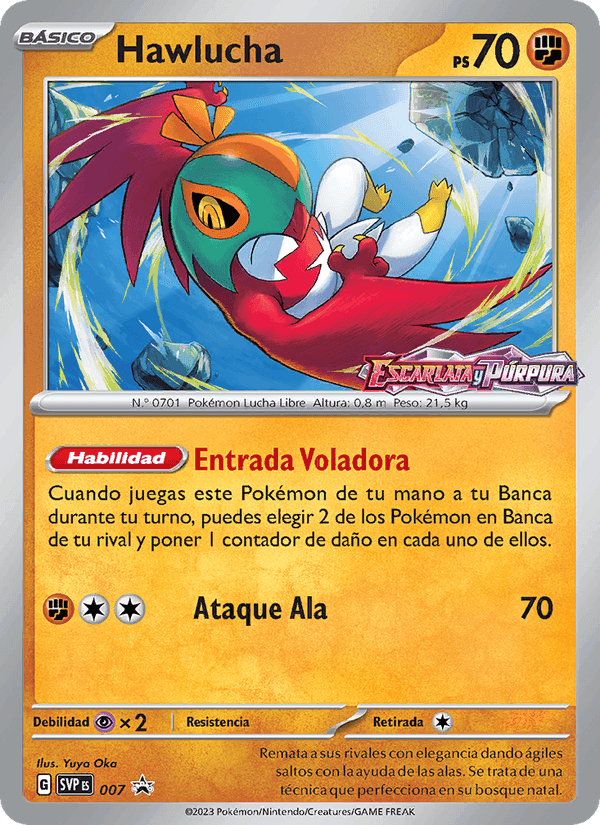 Hawlucha, carta 007 de SVP Black Star Promos