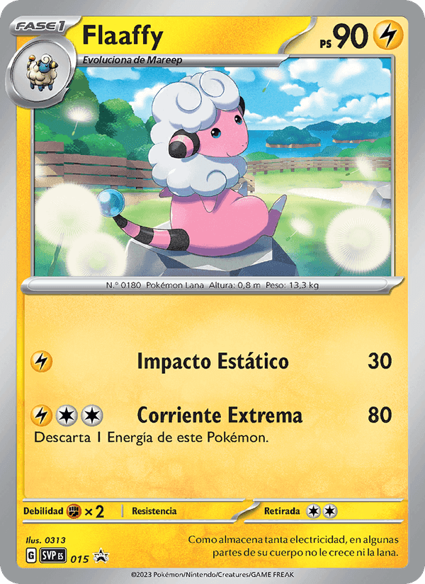 Flaaffy, carte 015 de SVP Black Star Promos