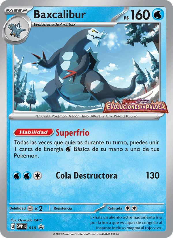 Baxcalibur, card 019 from SVP Black Star Promos